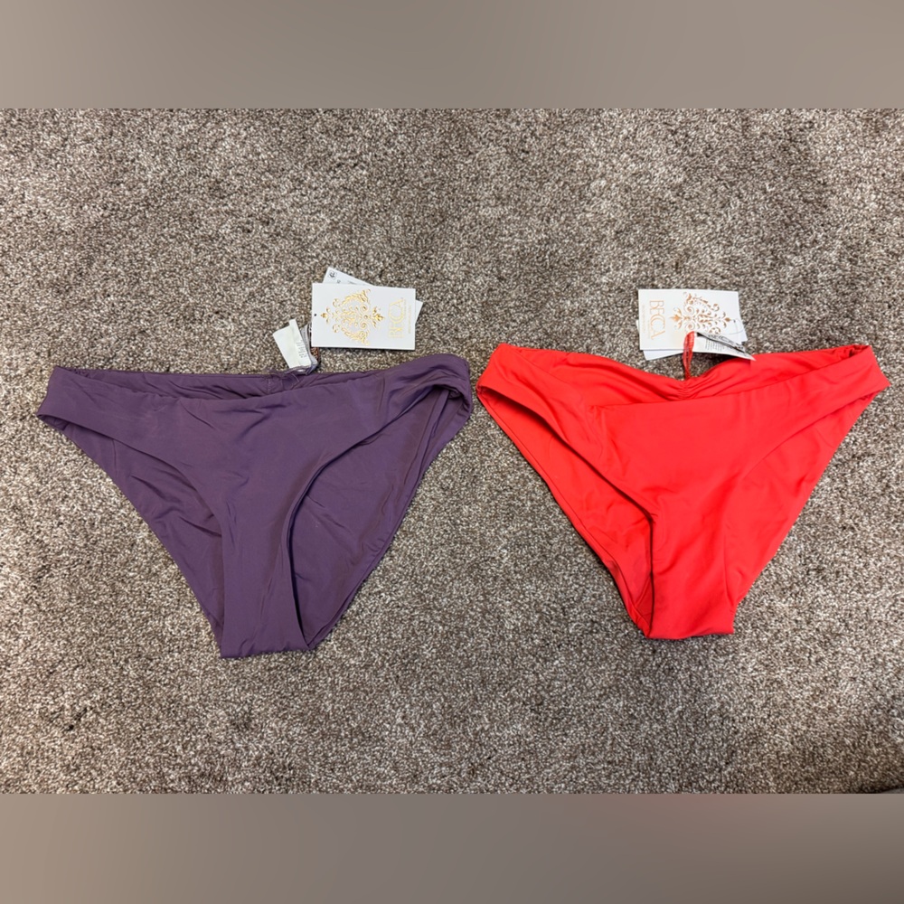 BECCA Purple and Red Bikini Bottoms
